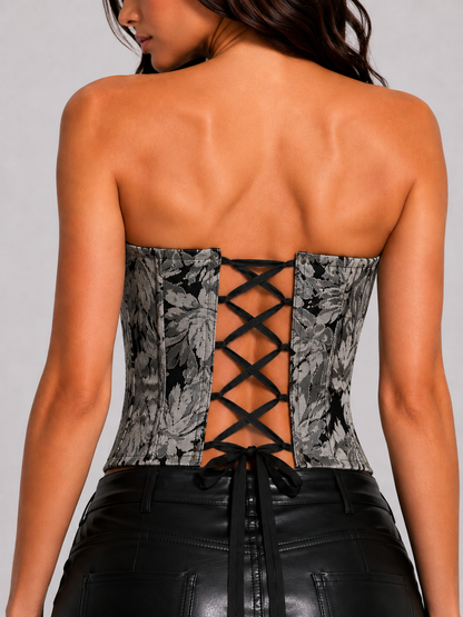 Grey Tulip Corset